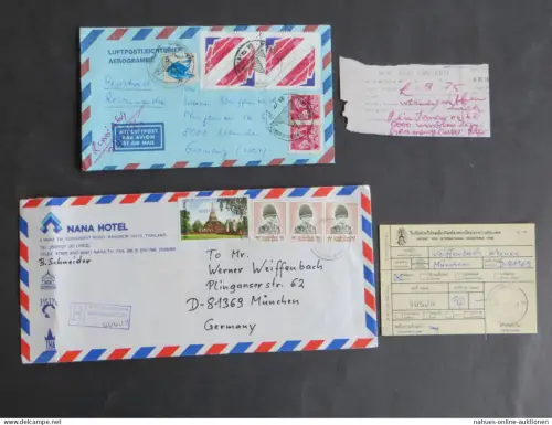 Sammlung Bund München Briefe Incoming Mail Einschreiben + Festpreis 160,00