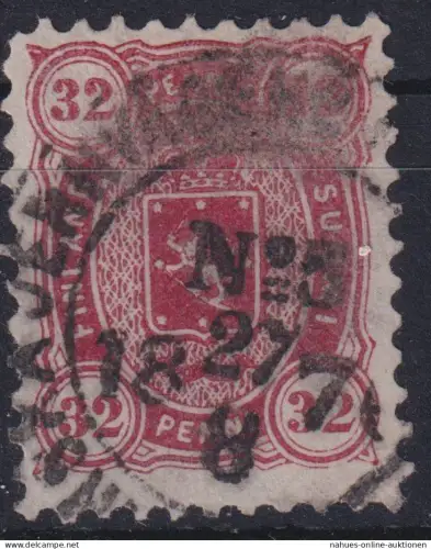 Finnland 18 A y gestempelt Freimarke 32 Penni Wappen Kat.-Wert 45,00