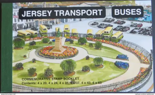 Jersey Markenheftchen MH 11 gestempelt Transportwesen Kat.-Wert 34,00
