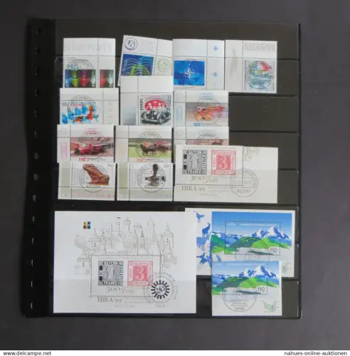 BRD Bogenrand Eckrand Jahrgang 1999 zentraler Ersttagsvollstempel