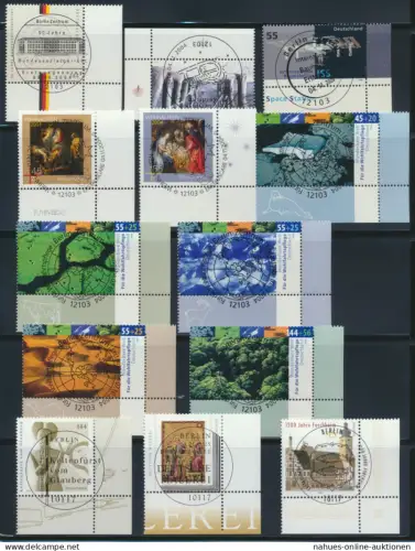 BRD Bogenrand Eckrand Jahrgang 2004 zentraler Ersttagsvollstempel