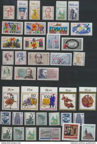 Berlin kompletter Jahrgang 1989 830-859 postfrisch Kat.-Wert 120,20