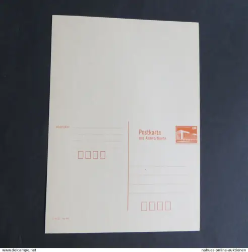 DDR Ganzsache P 88 Bauwerke F & A ungefaltet tadellos ungebraucht Kat 6,50