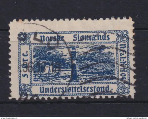 Norwegen Norske Sjömands 5 Öre Understöttelsesfond gestempelt