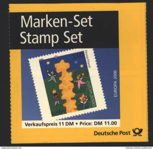Bund Markenheftchen MH 41 I Europa CEPT 2000 ESST FRANKFURT BRD 27,00