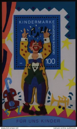 Bund Block 27 Plattenfehler I postfrisch Blockausgabe Für uns Kinder 1993