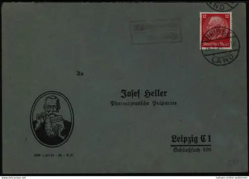 Reich Brief Landpoststempel Ritterswalde Domaszkowice ü. Neisse Nysa Schlesien