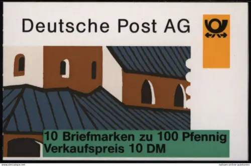 Bund Luxus Markenheftchen MH 32 oZ Sehenswürdigkeiten postfrisch MNH Kat. 25,00