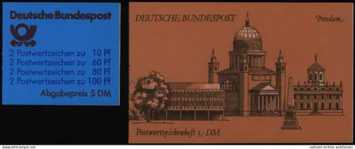 Bund Markenheftchen MH 26 a und b Sehenswürdigkeiten 1989 1991 postfrisch MNH