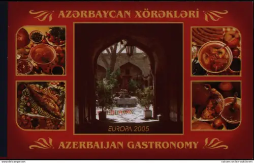 Aserbaidschan 610-611 Europa CEPT Markenheftchen MH 2005 Gastronomie postfrisch
