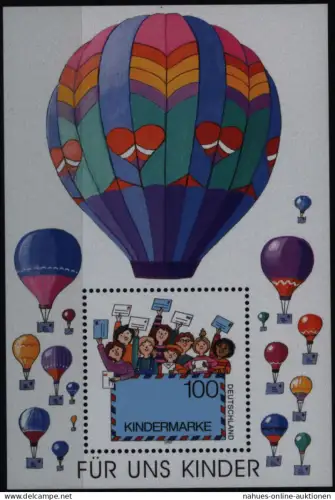 Bund Block 40 I Plattenfehler postfrisch Für uns Kinder Kat schon 80,00 für gest