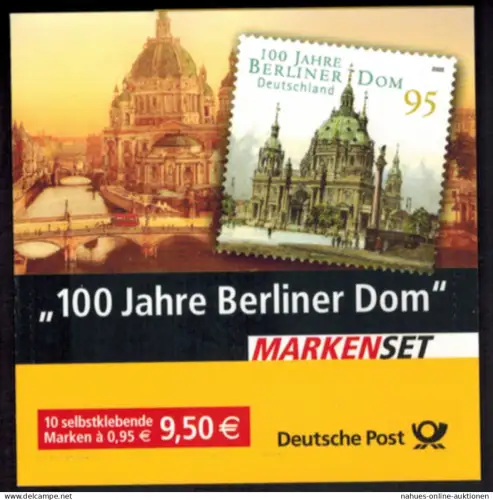 Bundesrepublik Markenheftchen 57 Berliner Dom 2005 Ersttagsstempel BERLIN