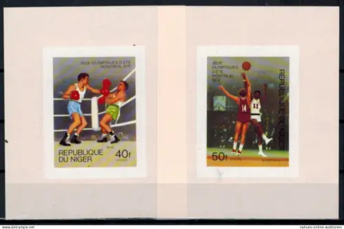 Afrika Niger 531-535 B Olympia Sport Montreal Sonderblocksatz ungezähnt Michel