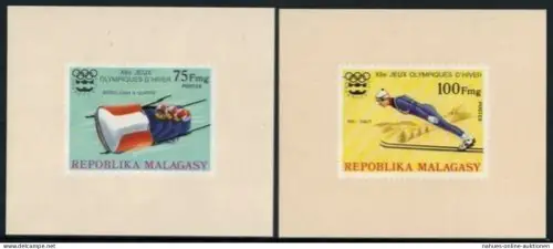 Afrika Madagaskar 767-772 Olympia Sport Montreal Sonderblocksatz ungezähnt Miche