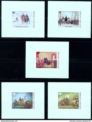 Afrika Obervolta Burkina Faso 569-573 B 200 Jahre USA Sonderblocksatz ungezähnt