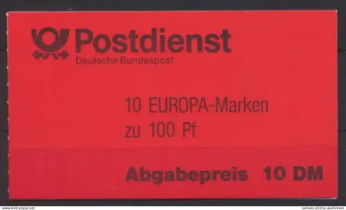 Bund MH 30 oZ Europa Markenheftchen Luxus tadellos postfrisch MNH Kat.-Wert 19,-