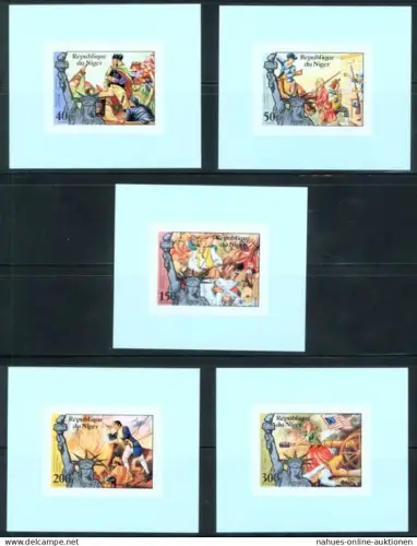 Afrika Niger 514-515 B 200 Jahre USA Sonderblocksatz ungezähnt Mi nicht gelistet