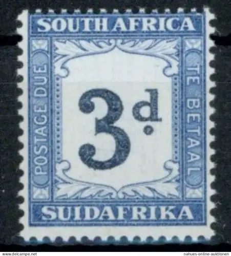 Südafrika P 27 A 3p Portomarke 1932 kopfstehendes WZ tadellos postfrisch