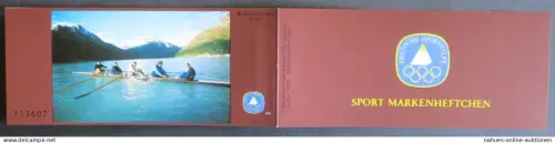 Sport Markenheftchen 1981 Rudern postfrisch