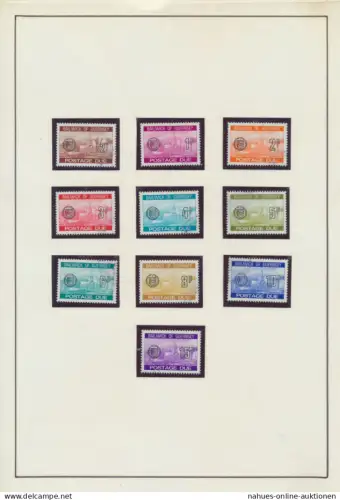 Guernsey Portomarken 18-27 St. Peter Port gestempelt 1977