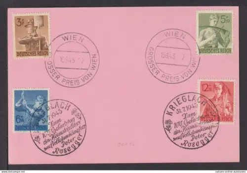 Ostmark Wien Österreich Deutsches Reich selt. SST Großer Preis Krieglach