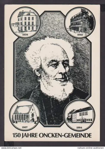 Ansichtskarte Religion Kirche Johann Gerhard Oncken Kirche Hamburg 150 Jahre