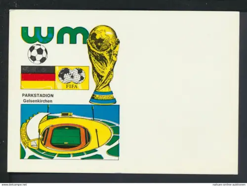 Sport Ansichtskarte Parkstadion Gelsenkirchen NRW FIFA Fußball WM