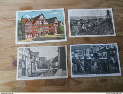 Schwalenberg Kreis Lippe NRW Nachlass von alten Ansichtskarten Sammlung 10 Stck