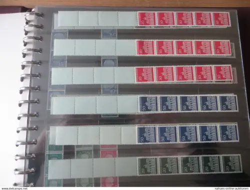 Bund Spezial Sammlung Rollenmarken ab Heuss in 3 Bindern absolute Fundgrube !!!