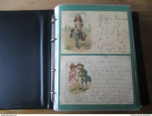 Ansichtskarten gute Sammlung Motiv Frauen guter Nachlass ca. 119 Ak oft Jugendstil