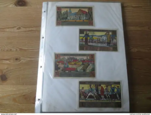 Sammlung Notgeld Kreis Lippe dabei Barntrup Horn Blomberg Lügde Lage Detmold