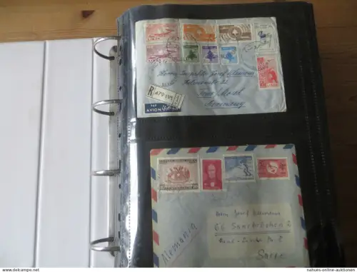 Flugpost Alle Welt Briefe Sammlung Nachlass sehr inter über 300 Stück sehr exotisch