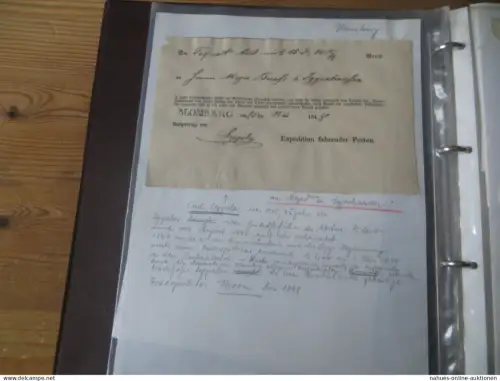 Altdeutschland Thurn & Taxis Kreis Lippe Postscheine ungewöhnlich gute Sammlung