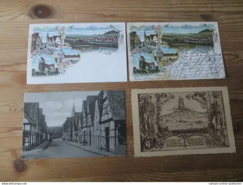 Lügde Kreis Lippe Nachlass von alten Ansichtskarten Sammlung 26 Stck