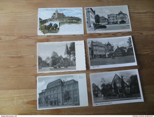 Lage Kreis Lippe NRW Nachlass von alten Ansichtskarten Sammlung 15 Stck