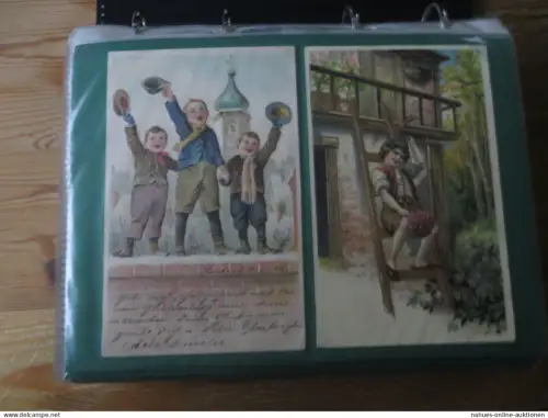 Ansichtskarten gute Sammlung Motiv Kinder guter Nachlass ca 120 Ak oft Jugendstil