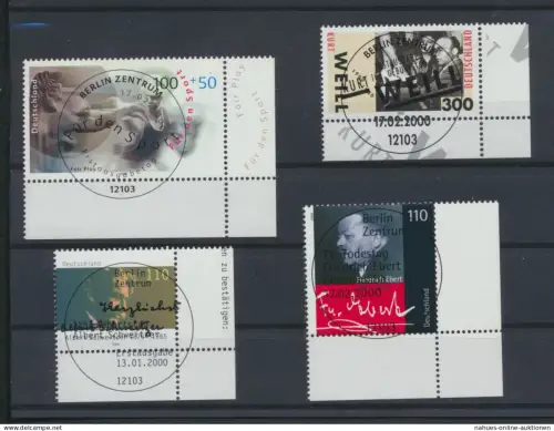 Bund Luxus Spezial Sammlung Bogenecken Eckrand Jahrgang 2000 KatWert 121,00 +++