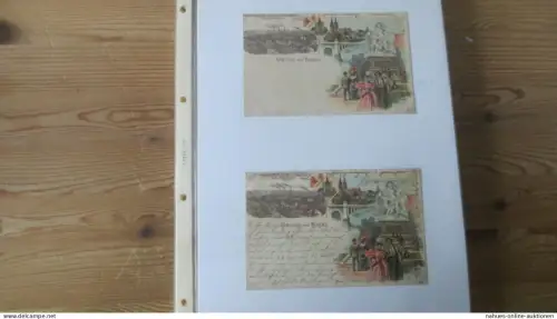 Nachlass Ansichtskarten gute Reklame Sammlung nur Lithos Schweiz Hoffmann Stärke