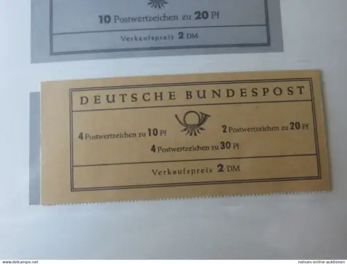 Bund Markenheftchen Luxus Sammlung gest. ab 1993 bis 2010. Die Vordrucke sind