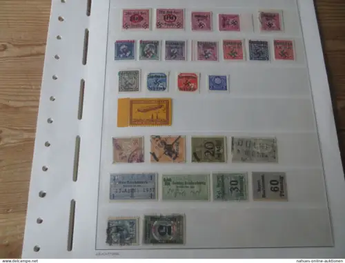 Diverse Besonderheiten Besetzung Sudetenland oder private franz. Aufdrucke