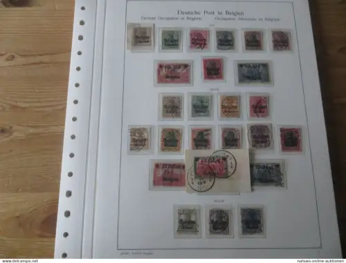 Sammlung Besetzung 1914-1918 mit diversen Gebieten incl etwas Kolonien dabei