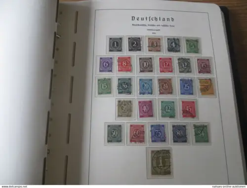 Sammlung All. Besetzung incl Bizone + Franz Zone + Saarland n.A.d.E Kat 2.100,00