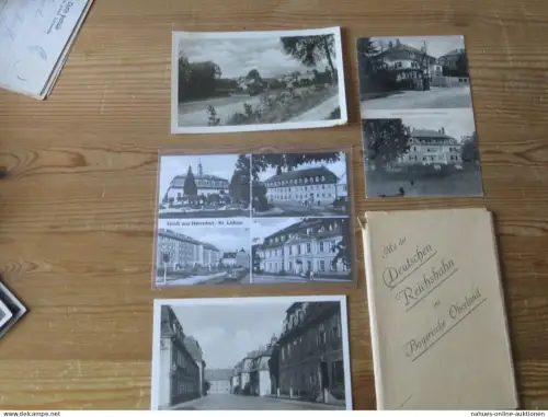 Herrnhut Sachsen Kreis Löbau gute Sammlung alter Ansichtskarten über 130 Stück