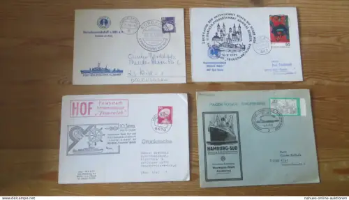 Schiffspost Briefe Sammlung aus Nachlass gesamt 27 Belege Marine Schiffe