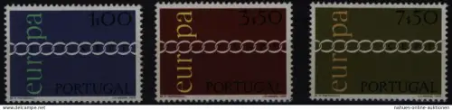 Portugal 1127-1129 Europa CEPT 1971 komplett postfrisch ** MNH