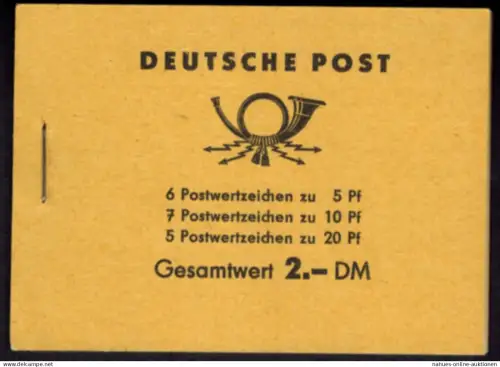 DDR Markenheftchen 3b2 Fünfjahresplan 1961 tadellos postfrisch