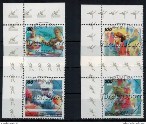 Bund 1777-1780 Bogenecke Eckrand Sport oben links Ersttags-SST