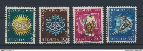 Schweiz 492-495 mit 495 y Pro Patria Luxus gestempelt KatWert 40,00