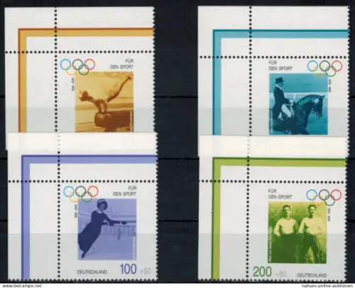 Bund 1861-1864 Bogenecke Eckrand Sport oben links tadellos postfrisch