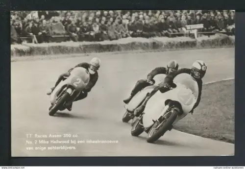 Sport Foto Ansichtskarte Motorrad Rennen TT Assen 1967 Winschote Niederlande
